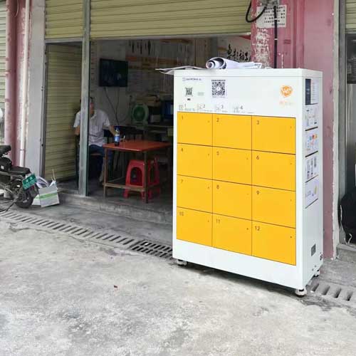 Battery swapping station for e rickshaw project